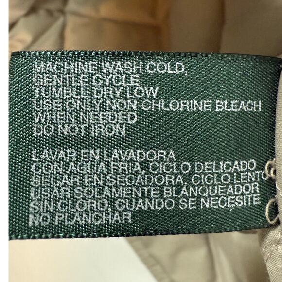 Vintage 90s Hunt Club Quilted Jacket Removable Sleeves Men’s Small Beige - Picture 7 of 7